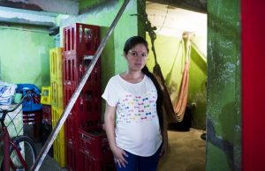 Dariana Elluz Amaya, dos días antes de tener su bebé en Cartagena. CHARLIE CORDERO.